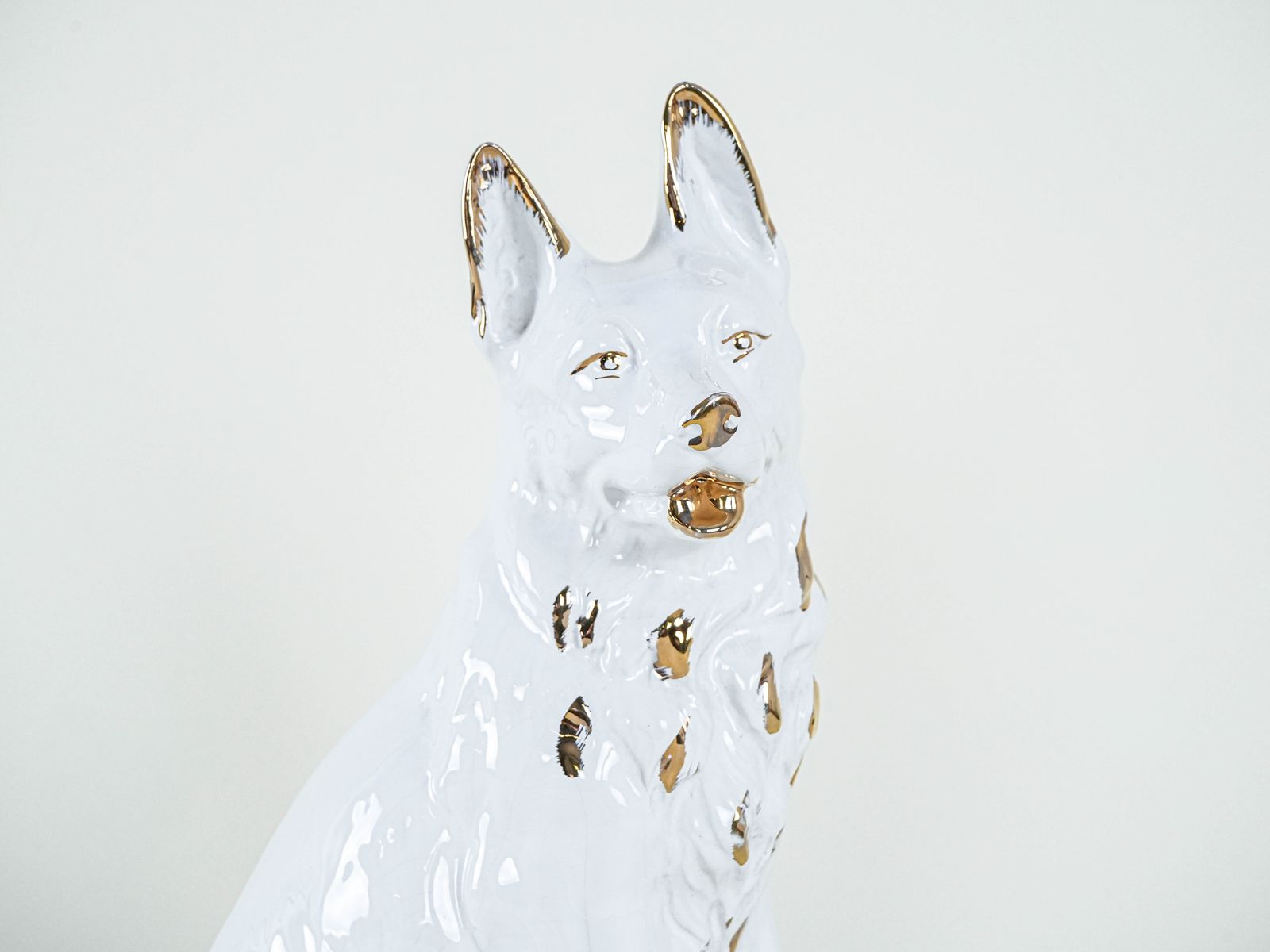 Porcelain Dog Figurine 1960s Made In Europe photo 279.0