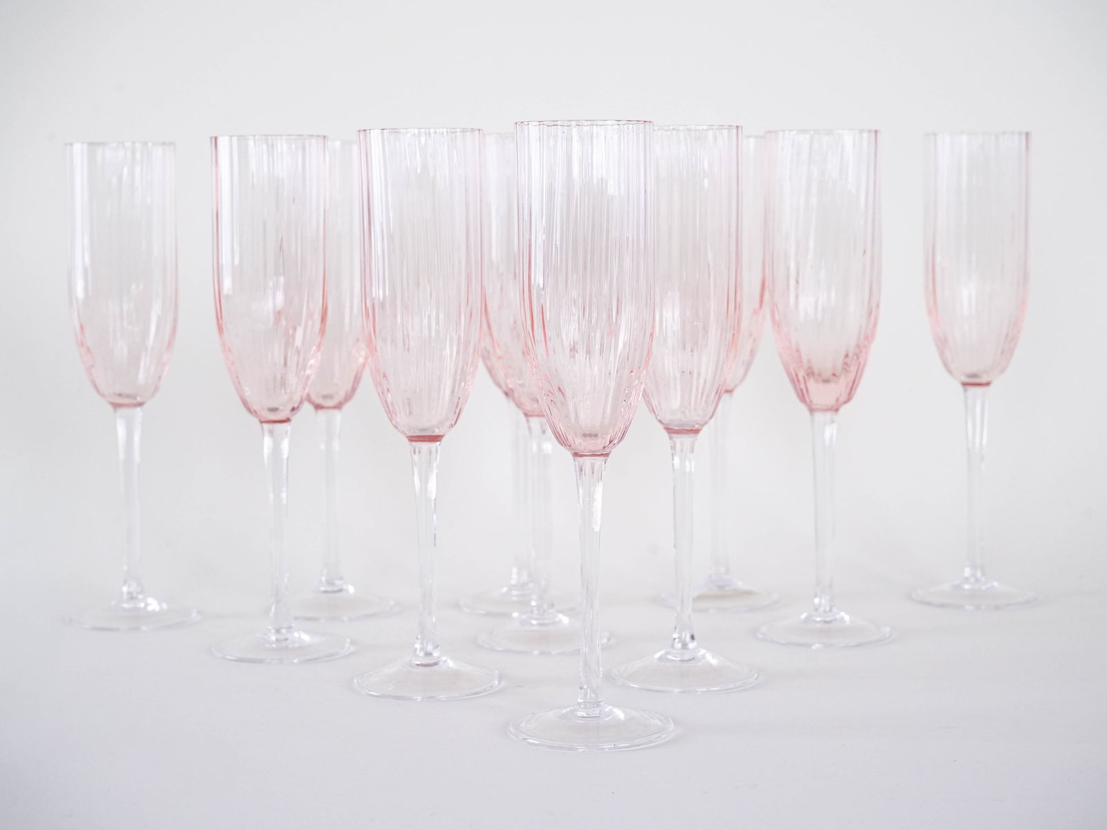 Set Of Prosecco Glasses French Design 1970s  Made In France photo Home Decor