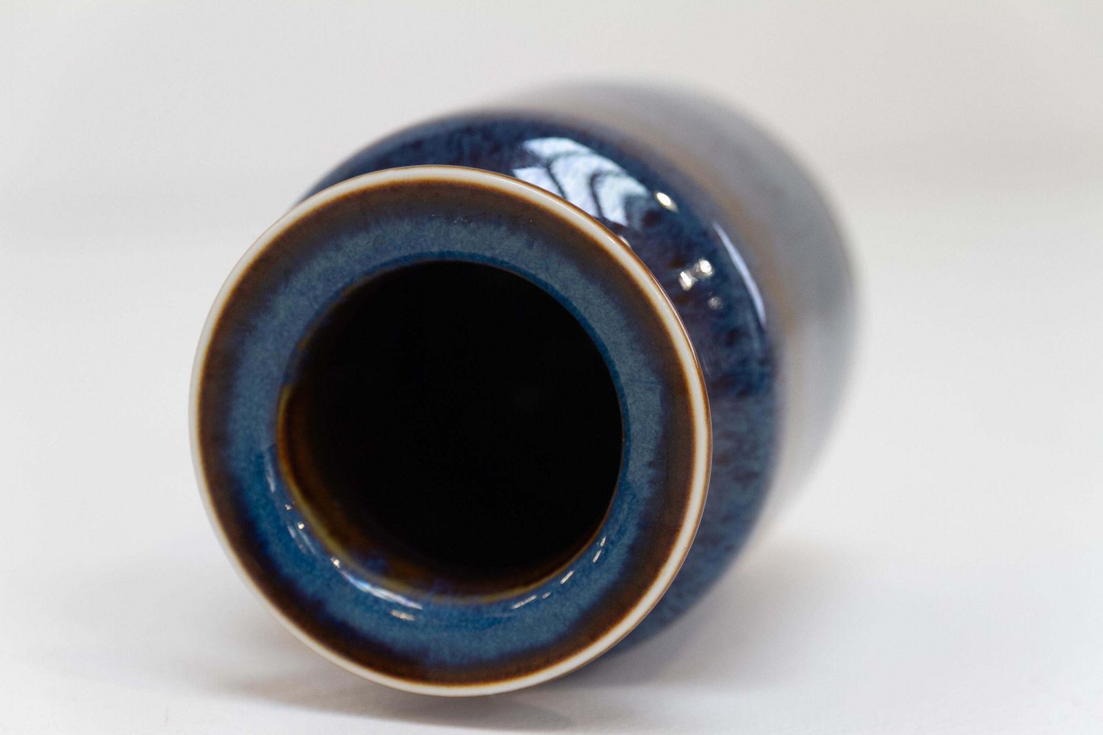 Blue Ceramic Vase By Carl Harry Stålhane For Rörstrand Sweden, 1960s. photo vinterior