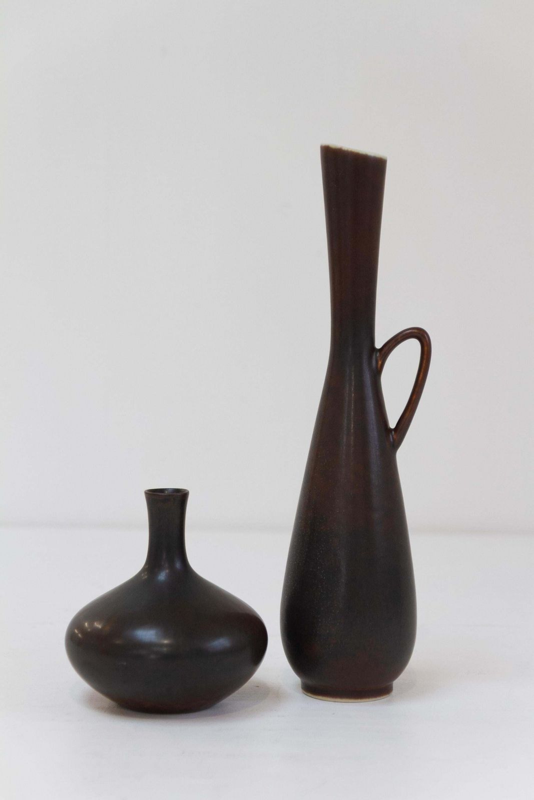 2 Stoneware Vases By Carl Harry Stålhane For Rörstrand Sweden, 1950s. photo furniture