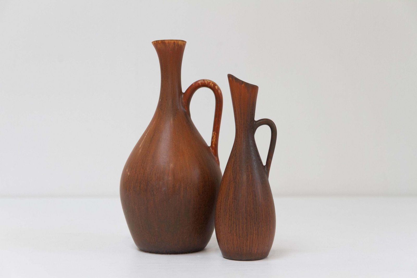2 Stoneware Vases By Carl Harry Stålhane For Rörstrand Sweden, 1950s. photo furniture