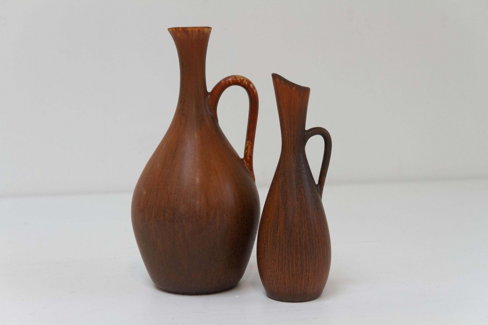 2 Stoneware Vases By Carl Harry Stålhane For Rörstrand Sweden, 1950s. photo for sale