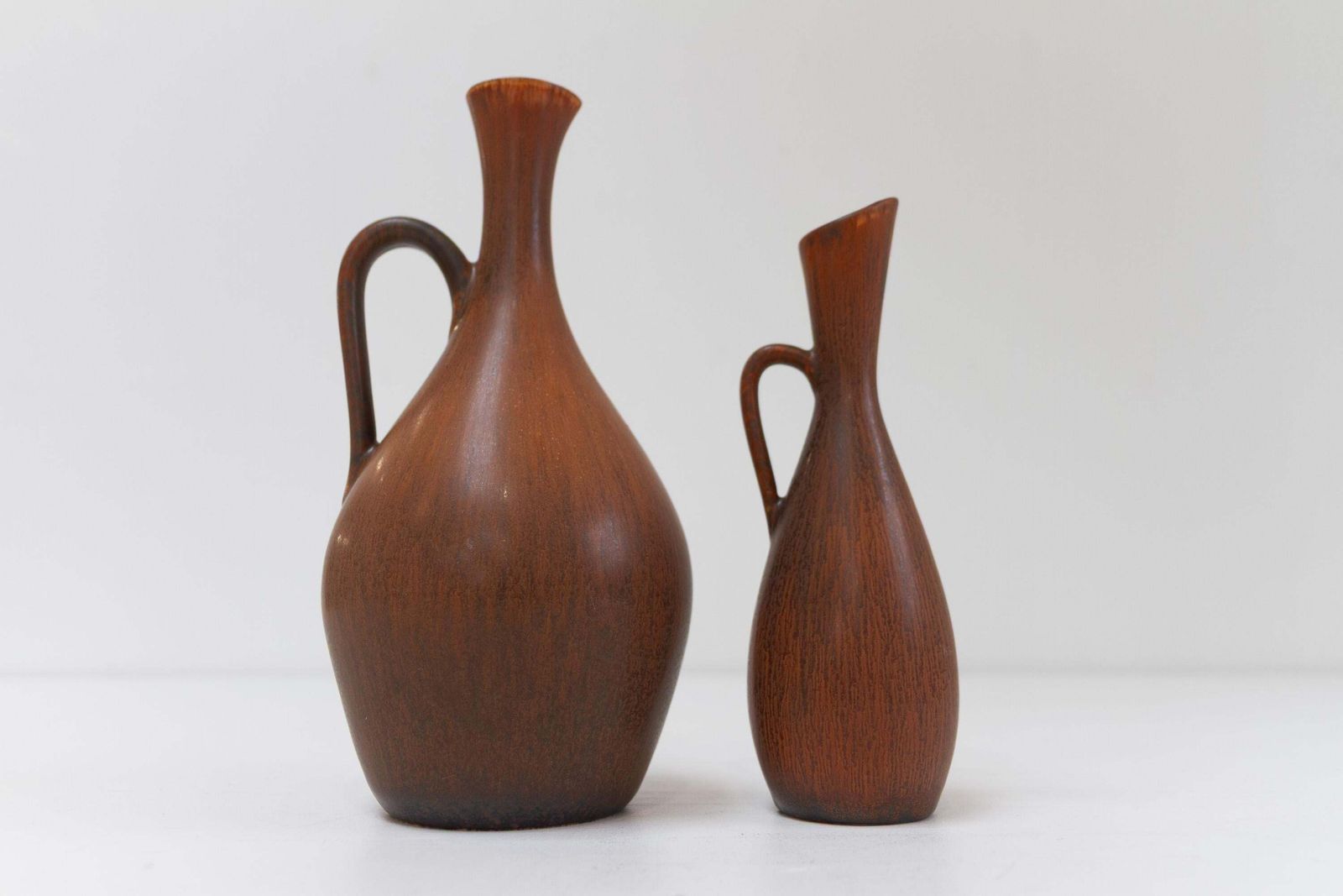 photo for sale 2 Stoneware Vases By Carl Harry Stålhane For Rörstrand Sweden, 1950s.