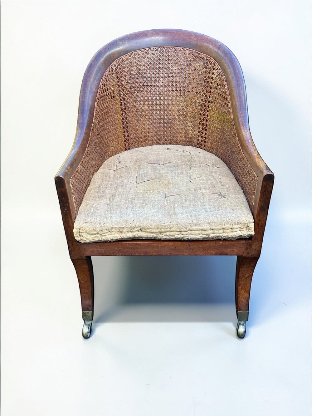 Gillows Regency Mahogany Bergere/Library Arm Chair. photo furniture