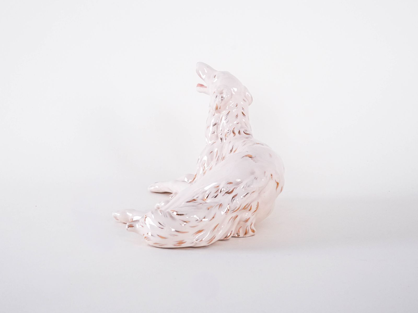 Porcelain Figurine Of A Borzoi Dog, 1960s, Made In Europe photo buy