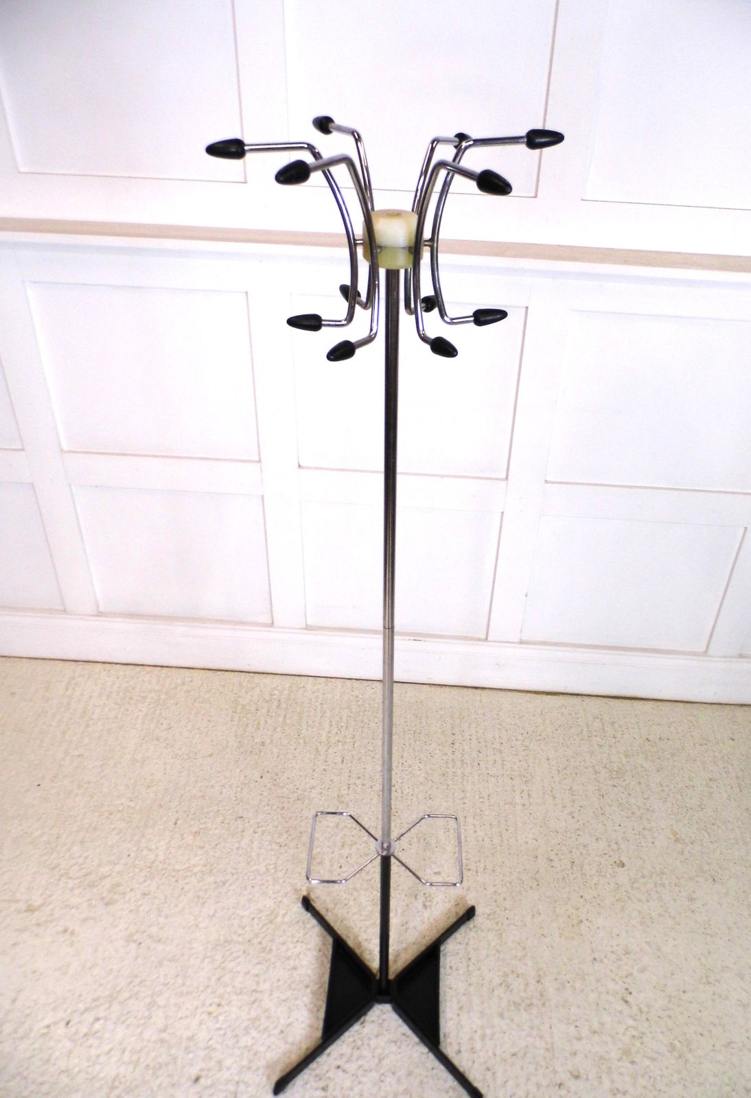 Vintage Hago Atomic Sputnik Metal Coat Hat Umbrella Stand 1960s