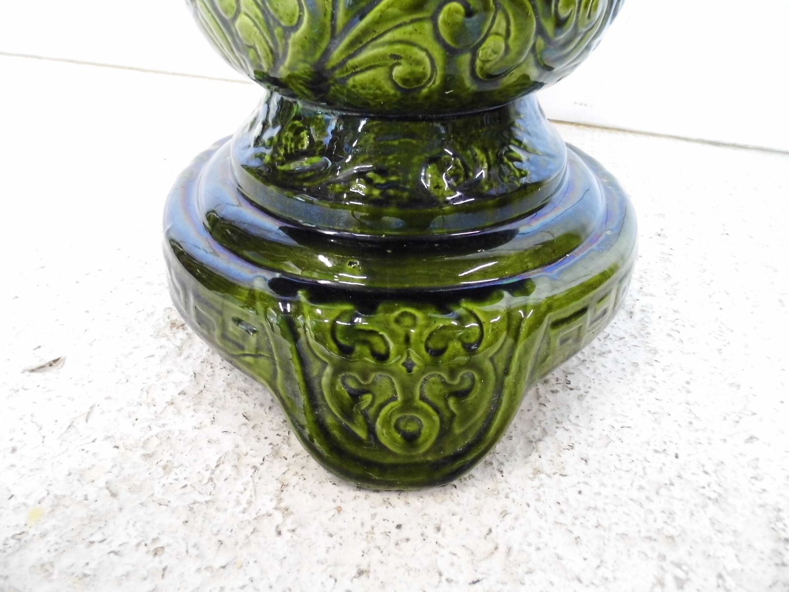 photo vinterior Antique English Aesthetic Movement Jaanese Dragon Jardiniere And Stand 19th Cent