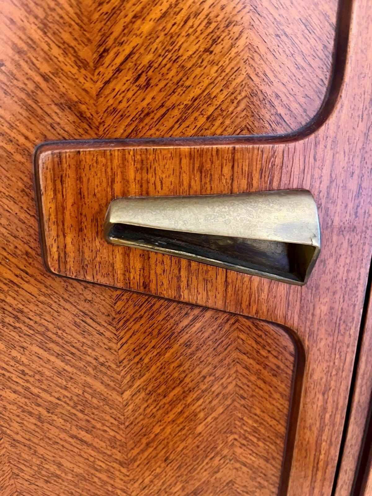 Mid Century Italian Triple Wardrobe By La Permanente Mobili Cantù, 1950s photo vintage