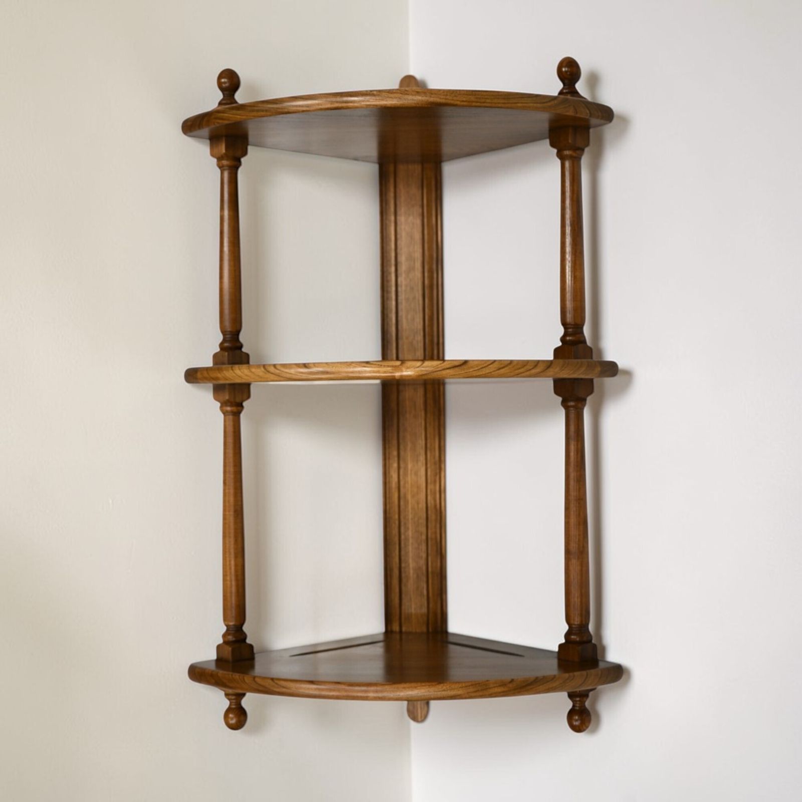 Ercol Hanging Corner Shelving Golden Dawn Finish #1104 Exc Free Uk Delivery