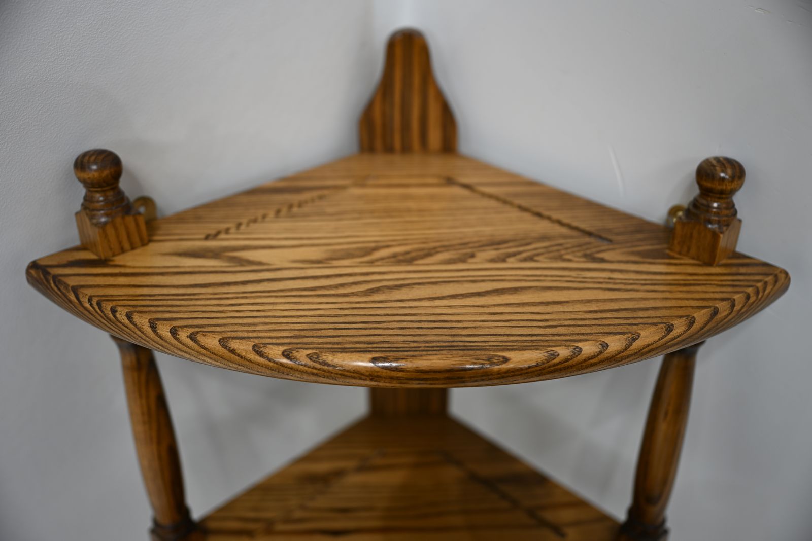 photo for sale Ercol Style Hanging Corner Shelving Very Good Copy Of Ercol 1104 Free Delivery