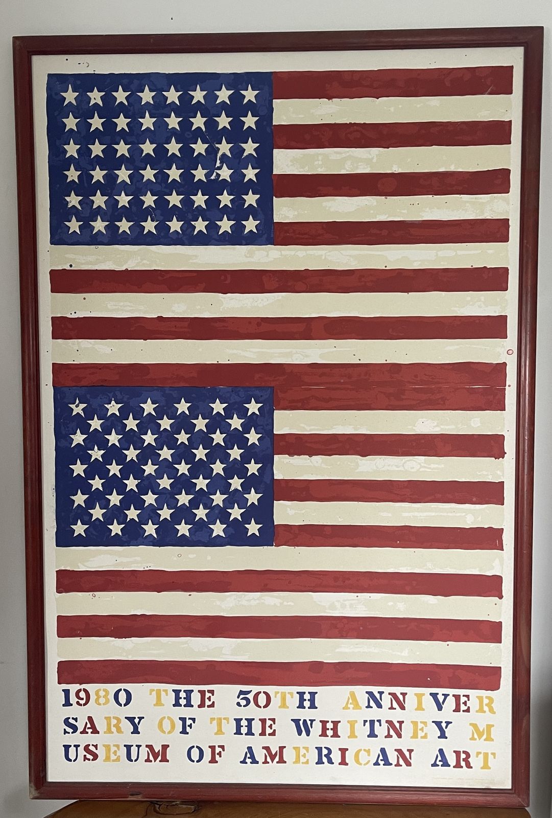 Jasper Johns Two Flags ( Whitney Museum Of American Art 50th Anniversary)