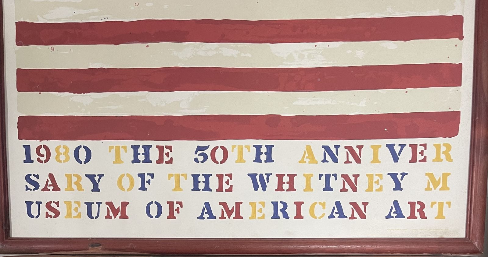 Jasper Johns Two Flags ( Whitney Museum Of American Art 50th Anniversary) photo furniture