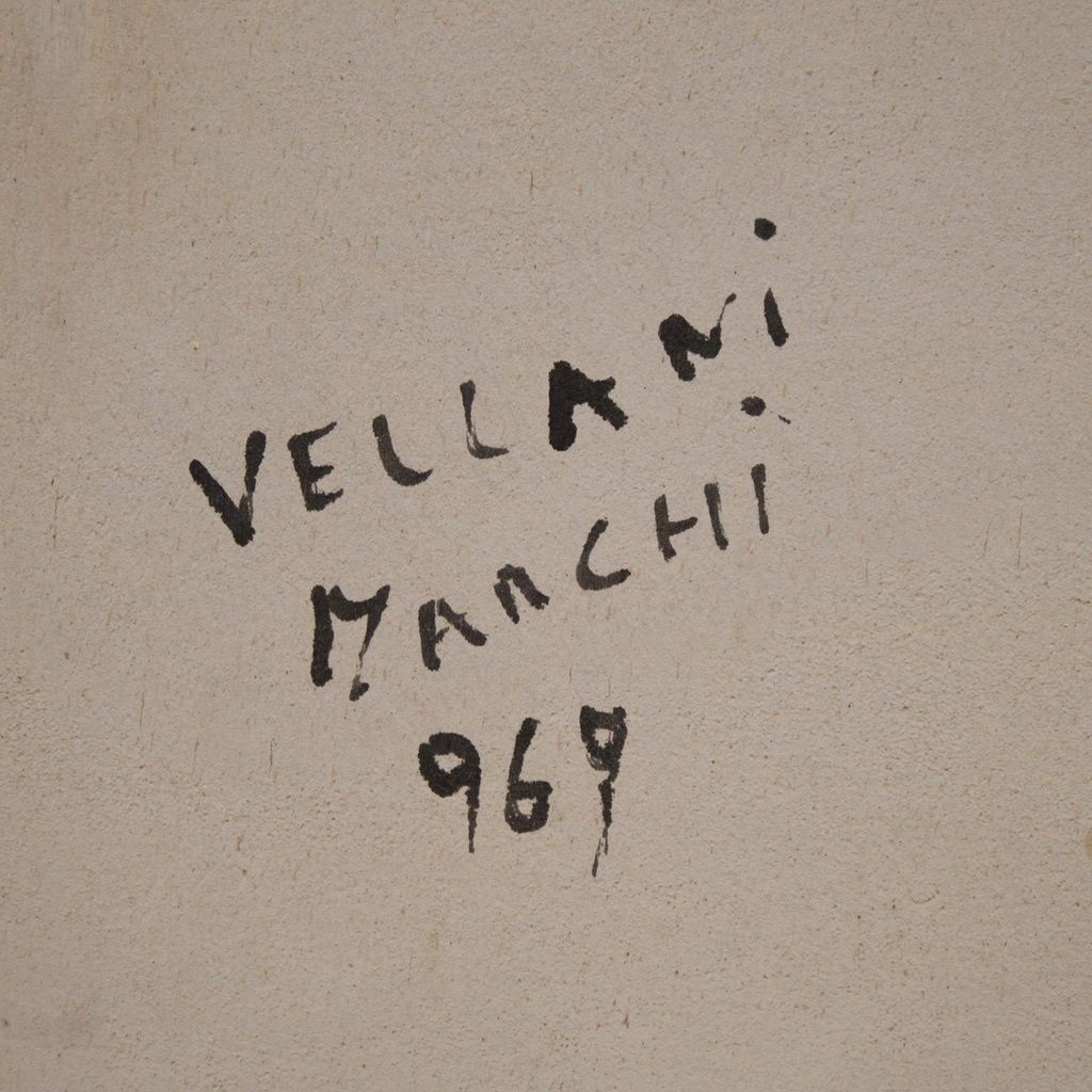 1450.0 Italian Nude Painting Signed By Mario Vellani Marchi Dated 1969 photo
