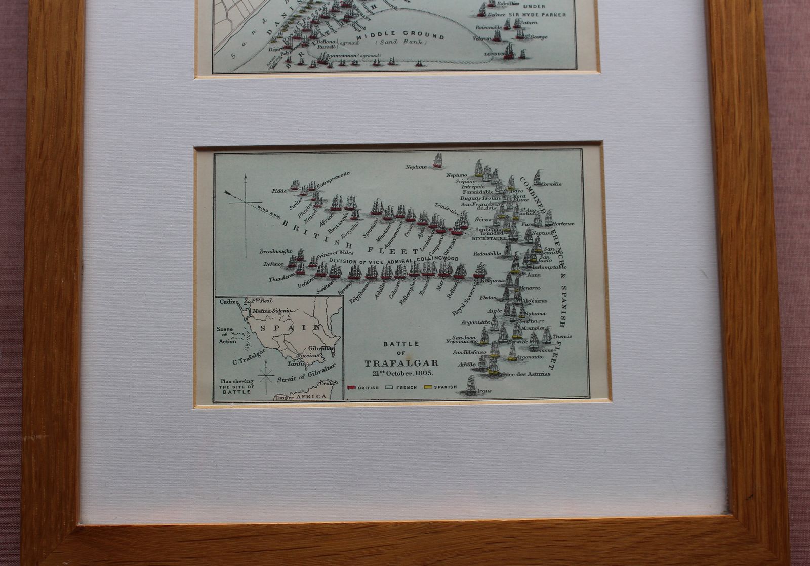 Horatio Lord Nelson ~ Three Of His Famous Battle Plans photo furniture