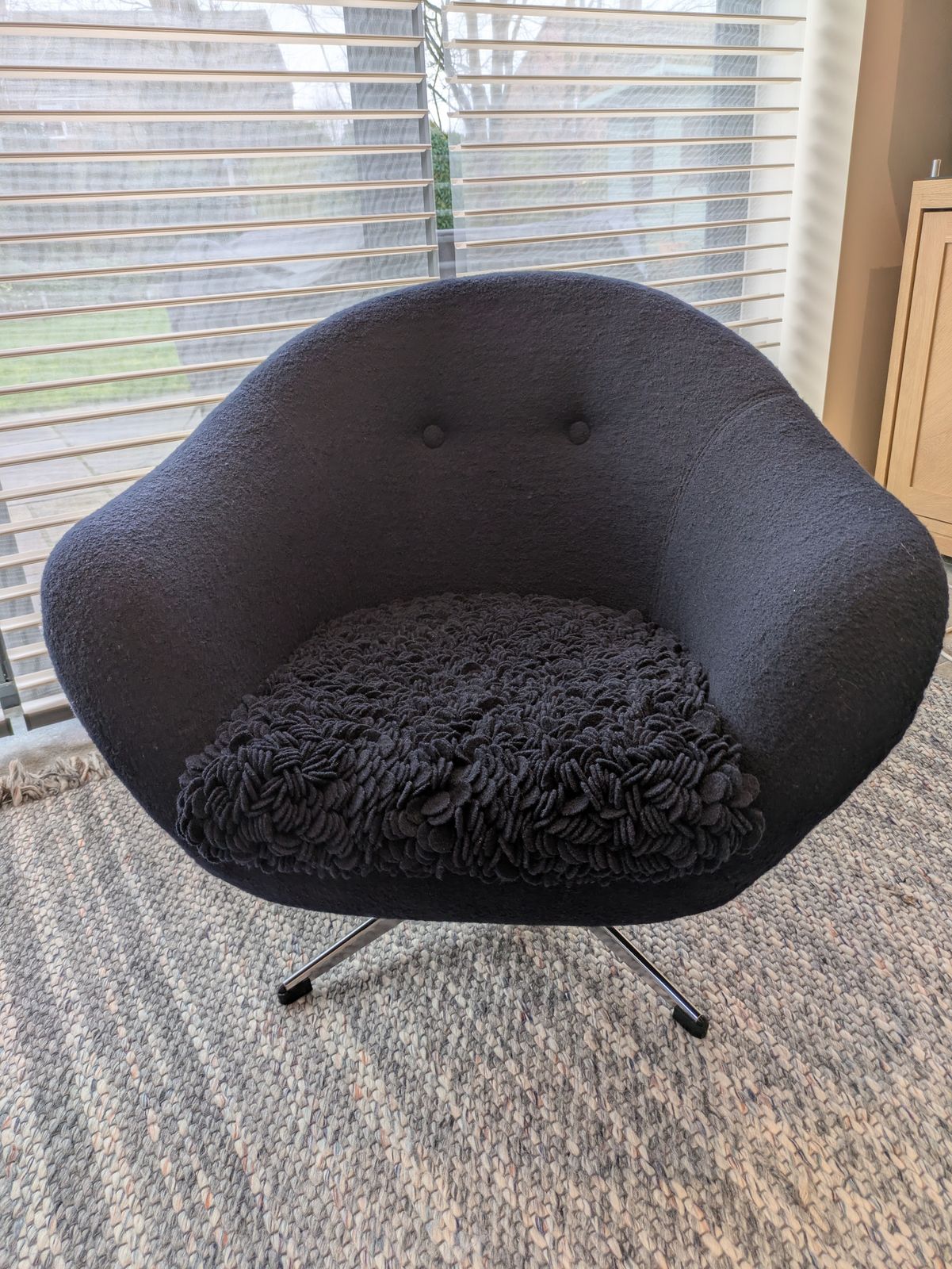 Vintage Swivel Tub Chair, Mid 20th Century