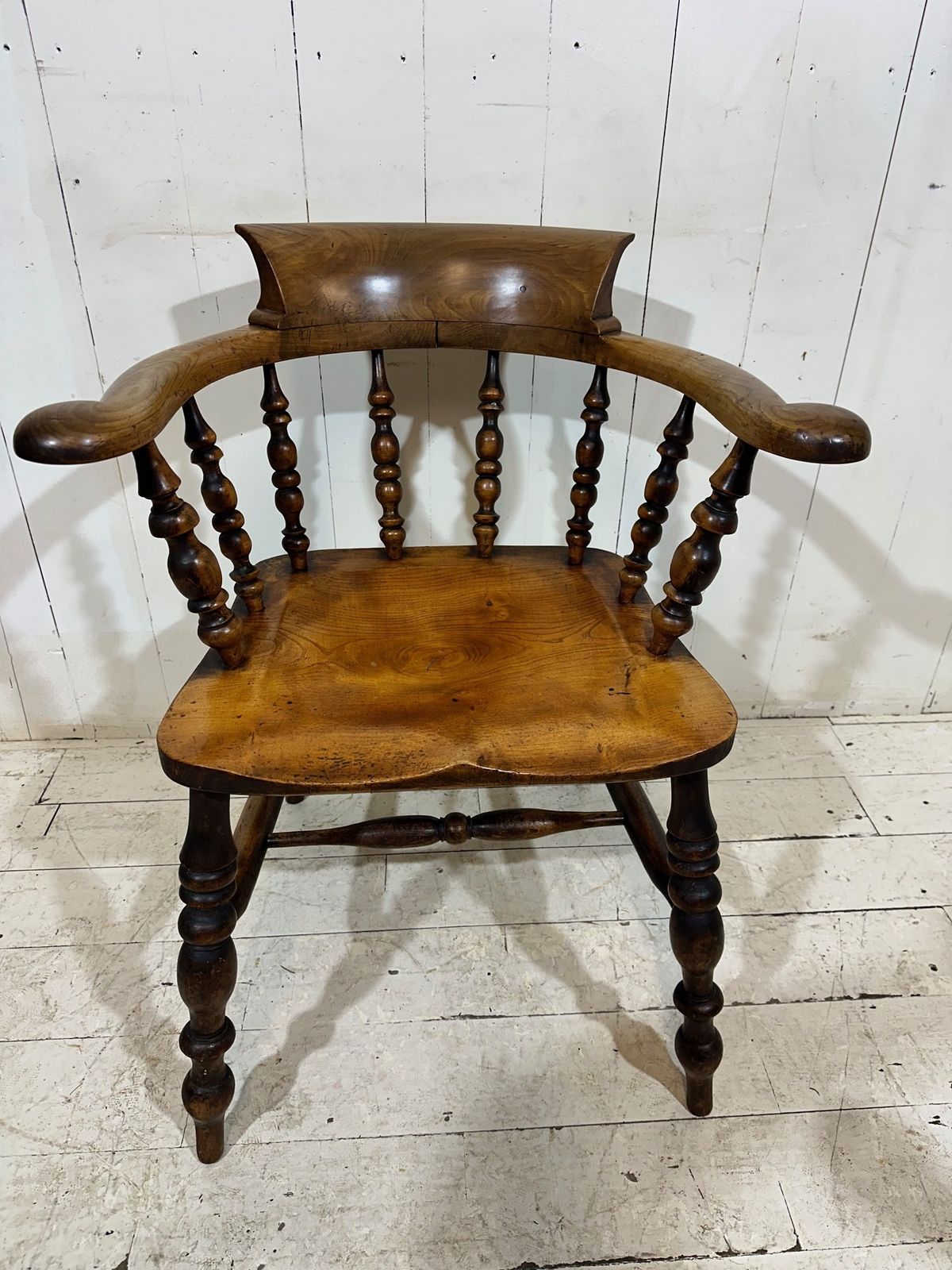 Hand Crafted Victorian Captains Armchair In Birch And Elm photo furniture