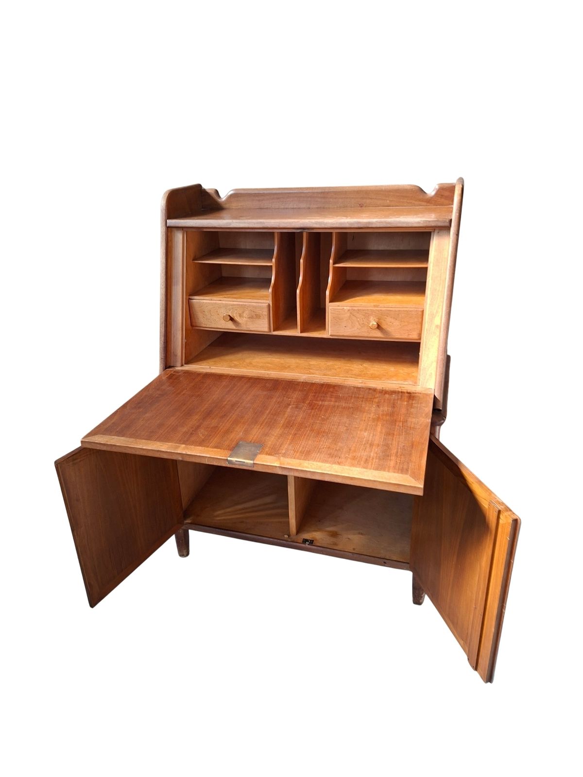 777.08 Secretaire Scrittoio A Ribalta Vintage Originale Anni '60 Design photo
