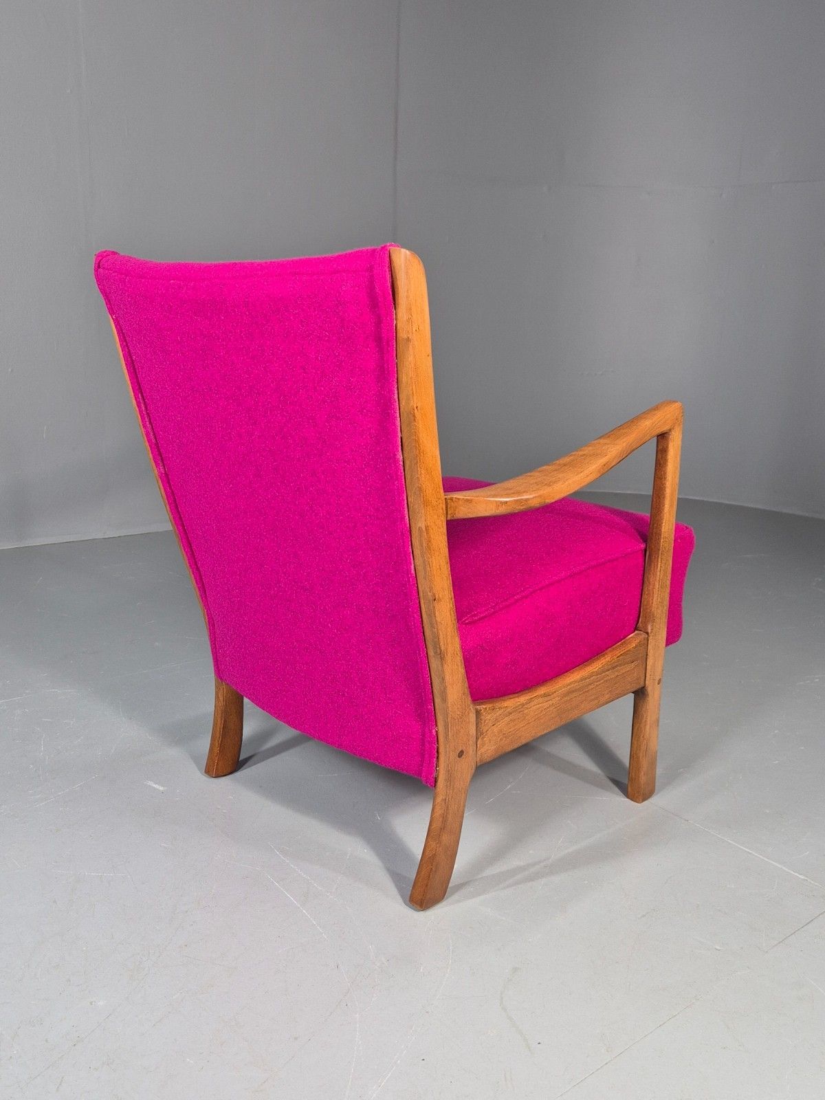 photo furniture Vintage Mid Century Lounge Chair 1950s Swedish New Upholstery Eb11776 Mnor
