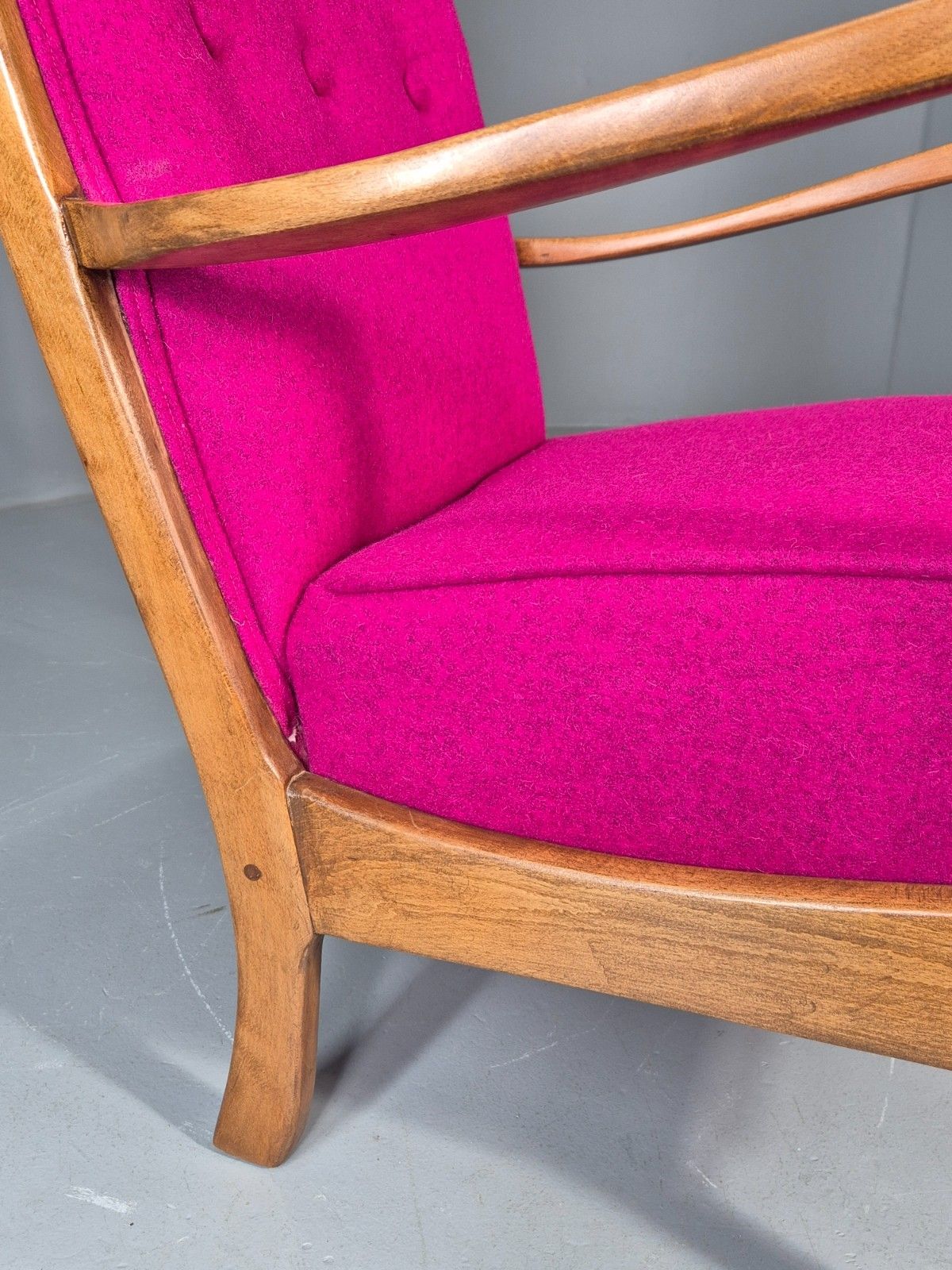 photo buy Vintage Mid Century Lounge Chair 1950s Swedish New Upholstery Eb11776 Mnor