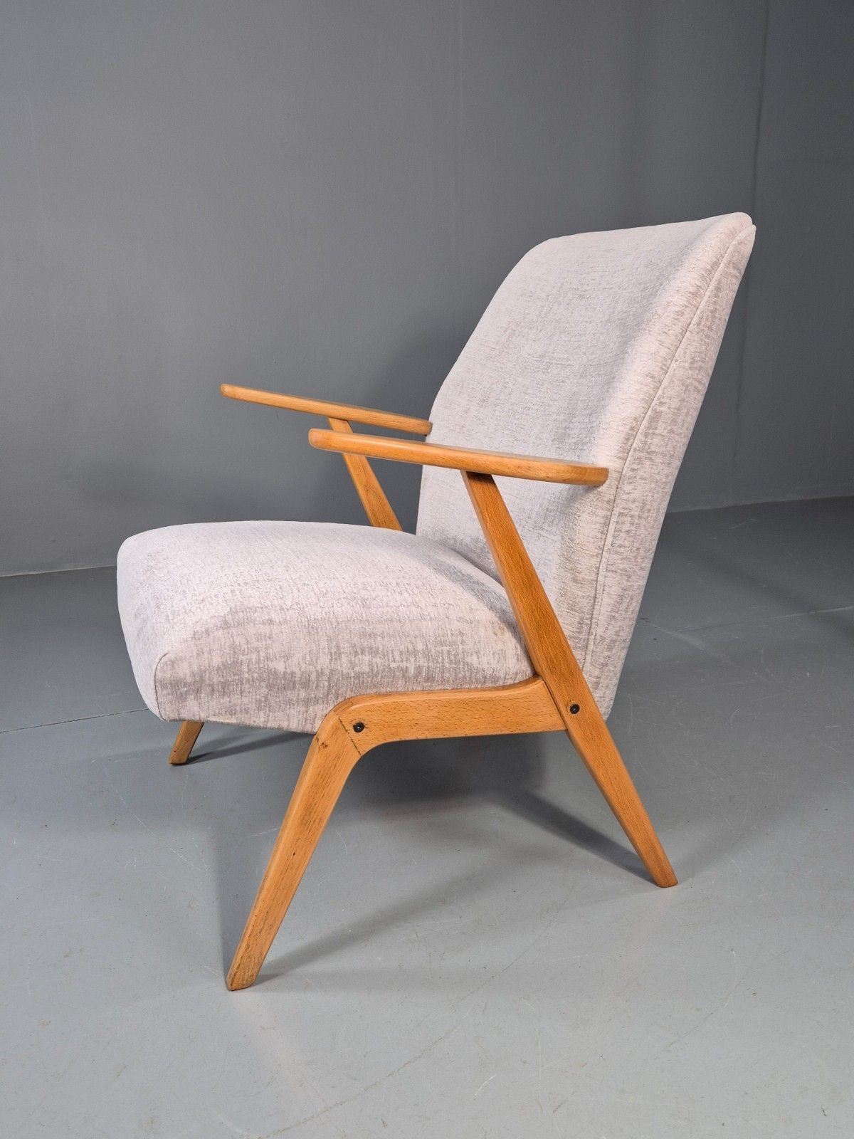 Vintage Mid Century Lounge Chair Swedish 1960s Design Reupholstered Eb11670 Mnor photo furniture