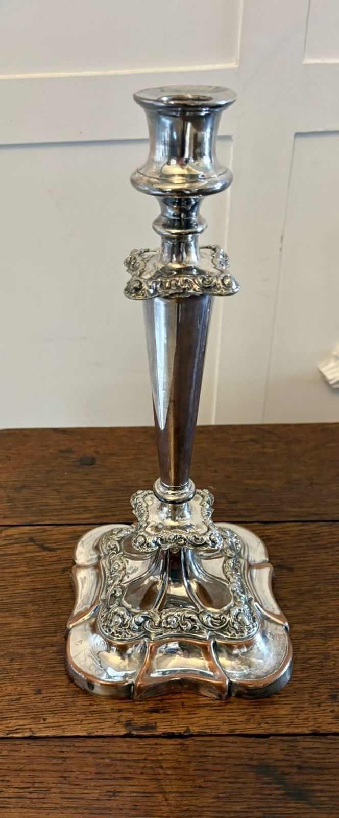 Antique 19th Century Large Silver Plated Five Branch Candelabra Dining Table Centrepiece With Detachable Sconces photo for sale