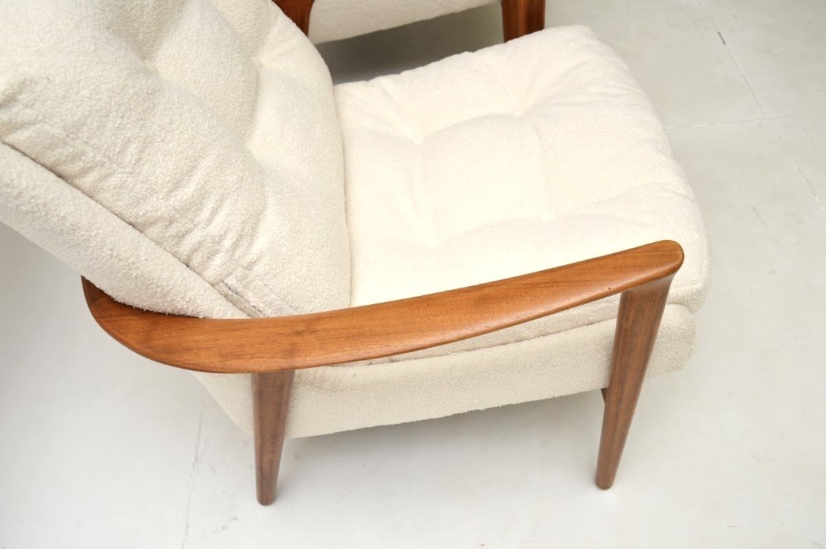 photo furniture Pair Of Swedish Vintage Walnut Armchairs By Inge Andersson