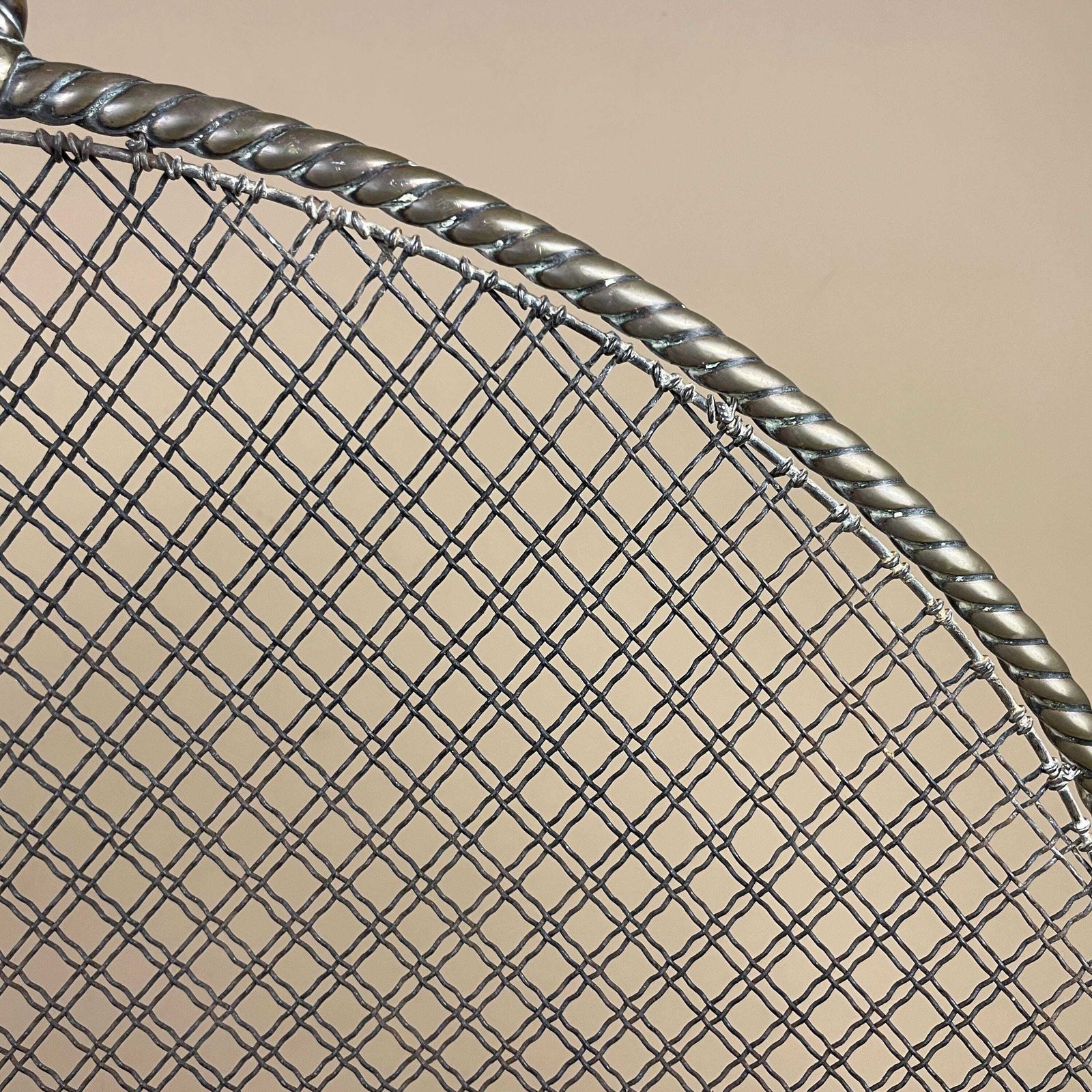 Antique Fireguard Fireplace Screen Metal Gold Brass Vintage Fire Guard Victorian Ornate Freestanding Domed Arched Top Mesh Curved photo buy
