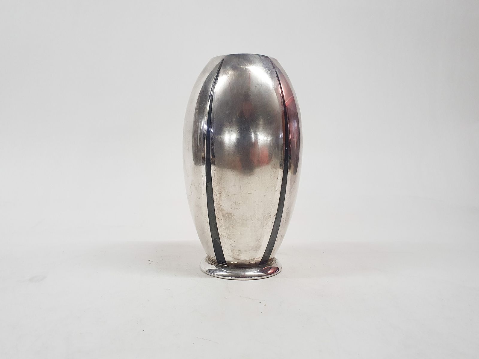 Verzilverde Vaas Van Wmf Ikora, Duitsland, Ca. Jaren 1920 photo for sale