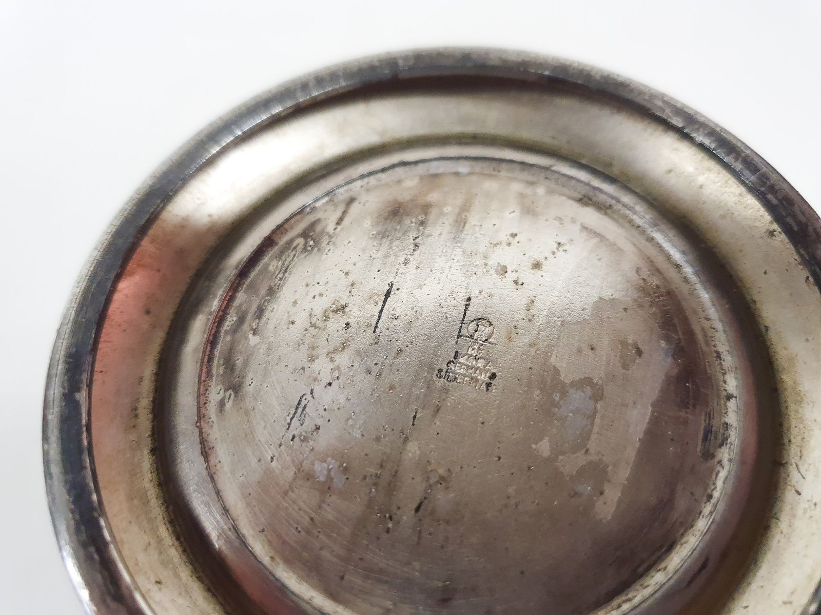 Verzilverde Vaas Van Wmf Ikora, Duitsland, Ca. Jaren 1920 photo Woonaccessoires