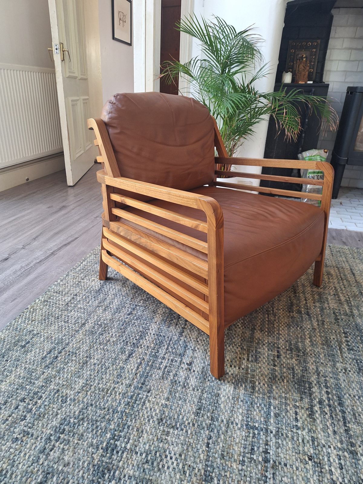 Pair Of Handmade Ligne Roset Flax High Back Armchairs photo furniture