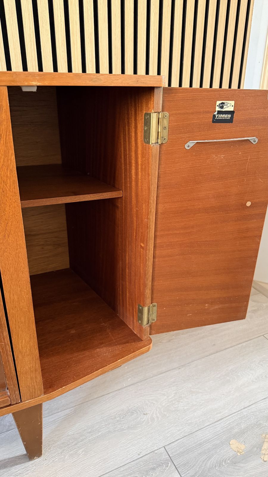 Mid Century Teak Cocktail Cabinet   Sureline By George Serlin & Sons   1950's Rotating Bar photo 850.0