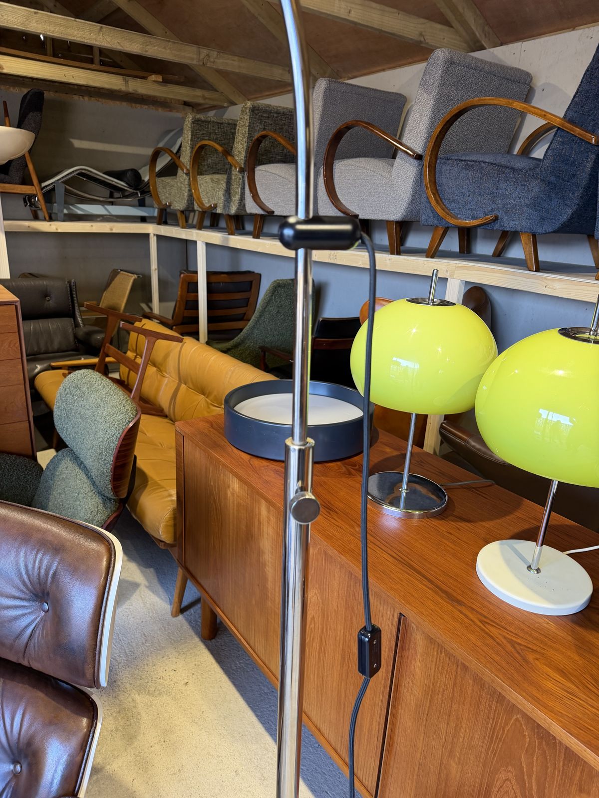 Lighting Mid  Century, Floor Lamp By Tamás Borsfay For Hungarian Craftsmanship Company, 1970s photo