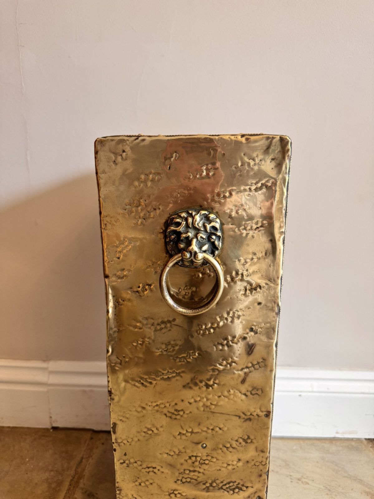 Unusual Quality Antique Ornate Brass Stick Stand photo furniture