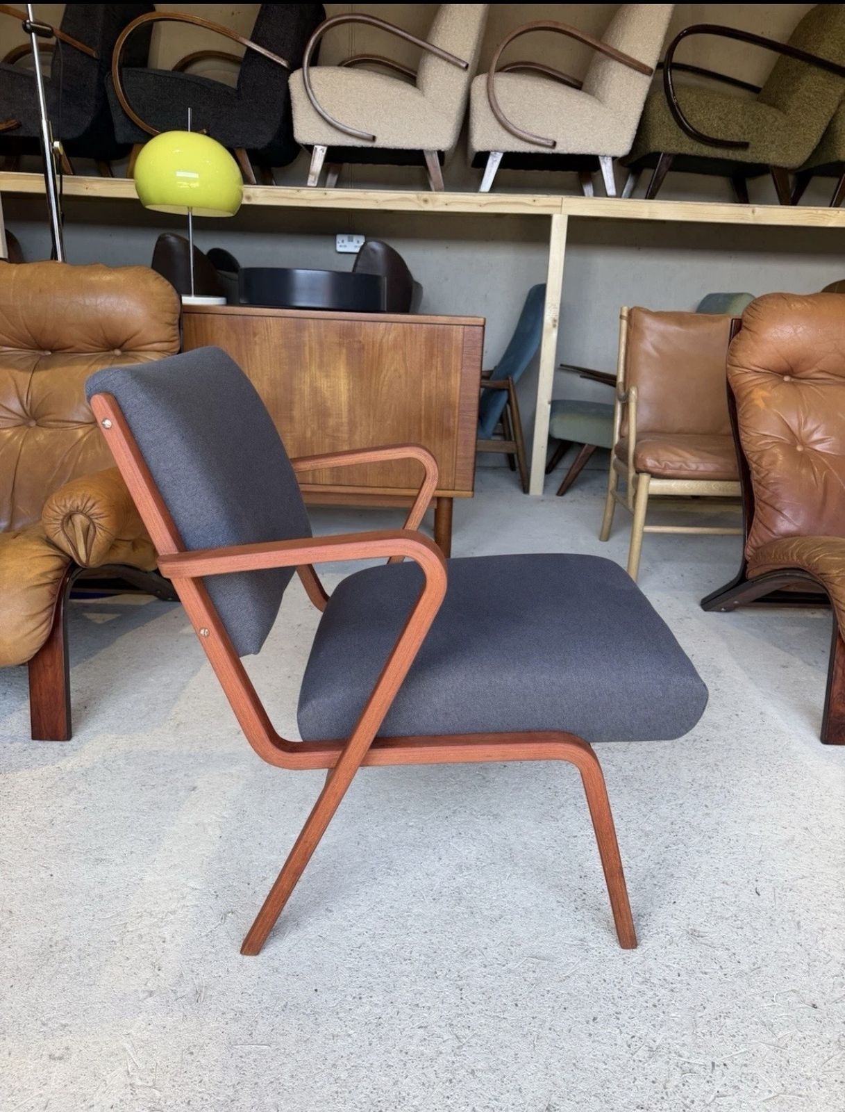 Bauhaus Easy Chair By Selman Selmanagic For Veb Deutsche Werkstätten Hellerau, German Ussr, 1950s photo buy