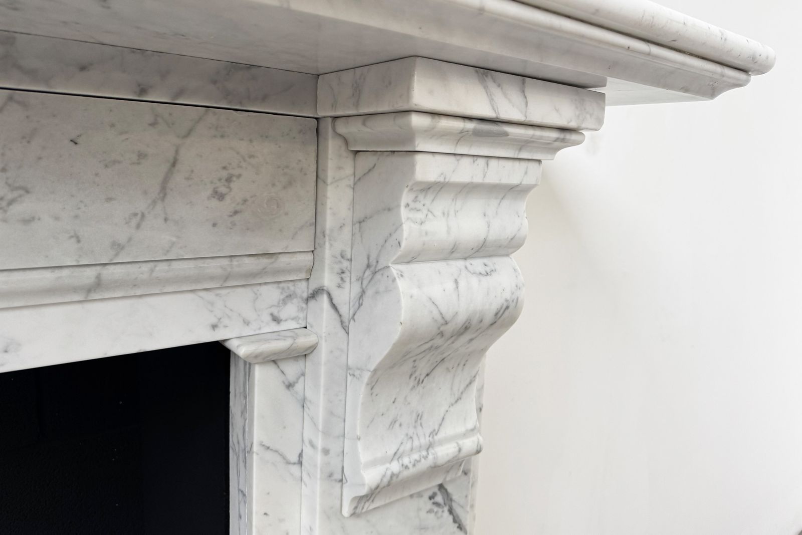 A Substantial Reclaimed Victorian Carrara Marble Fireplace Surround photo buy