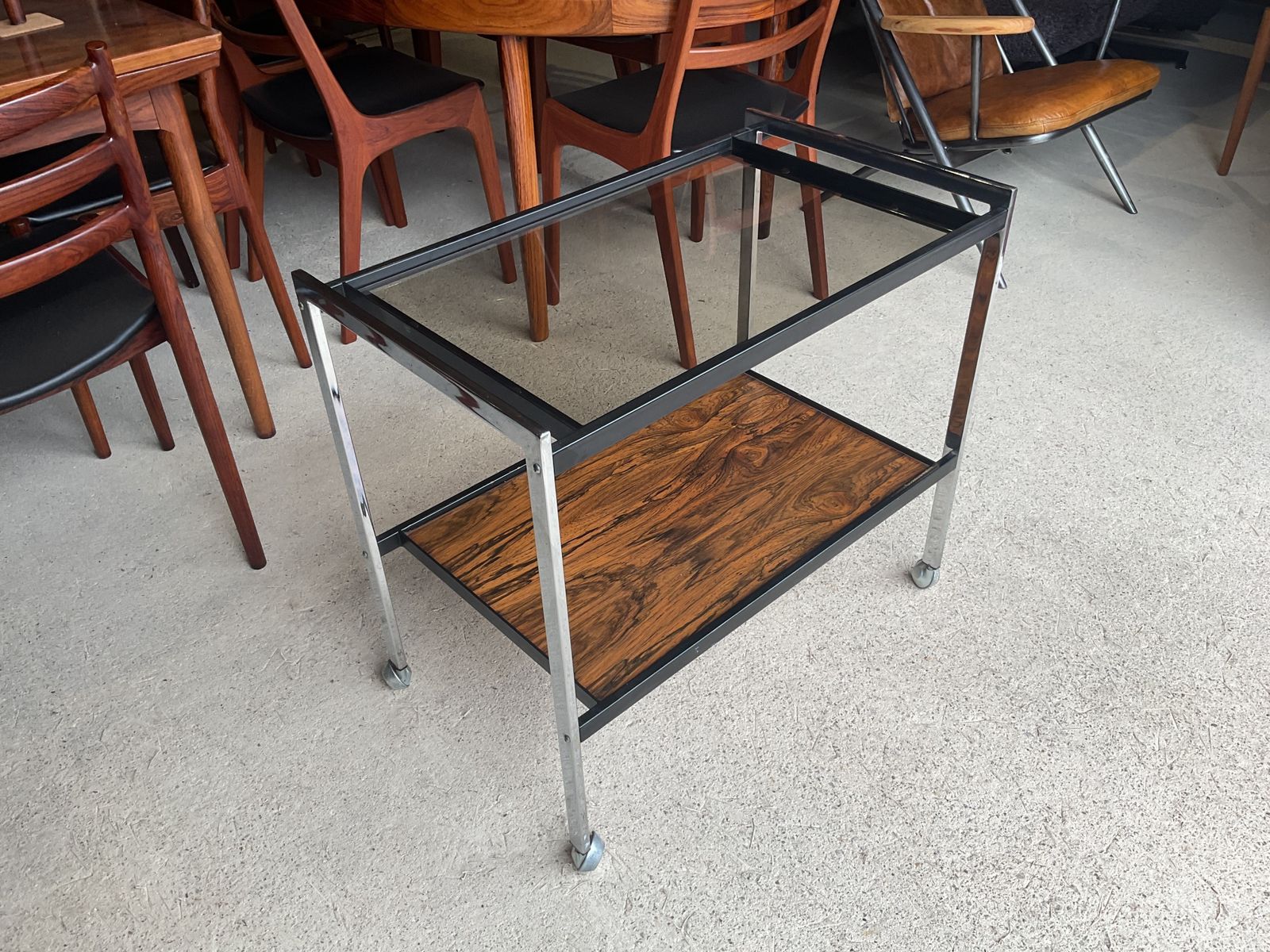 Art Deco Drinks Trolley By Howard Miller Design Associates Mid Century, 70s photo buy