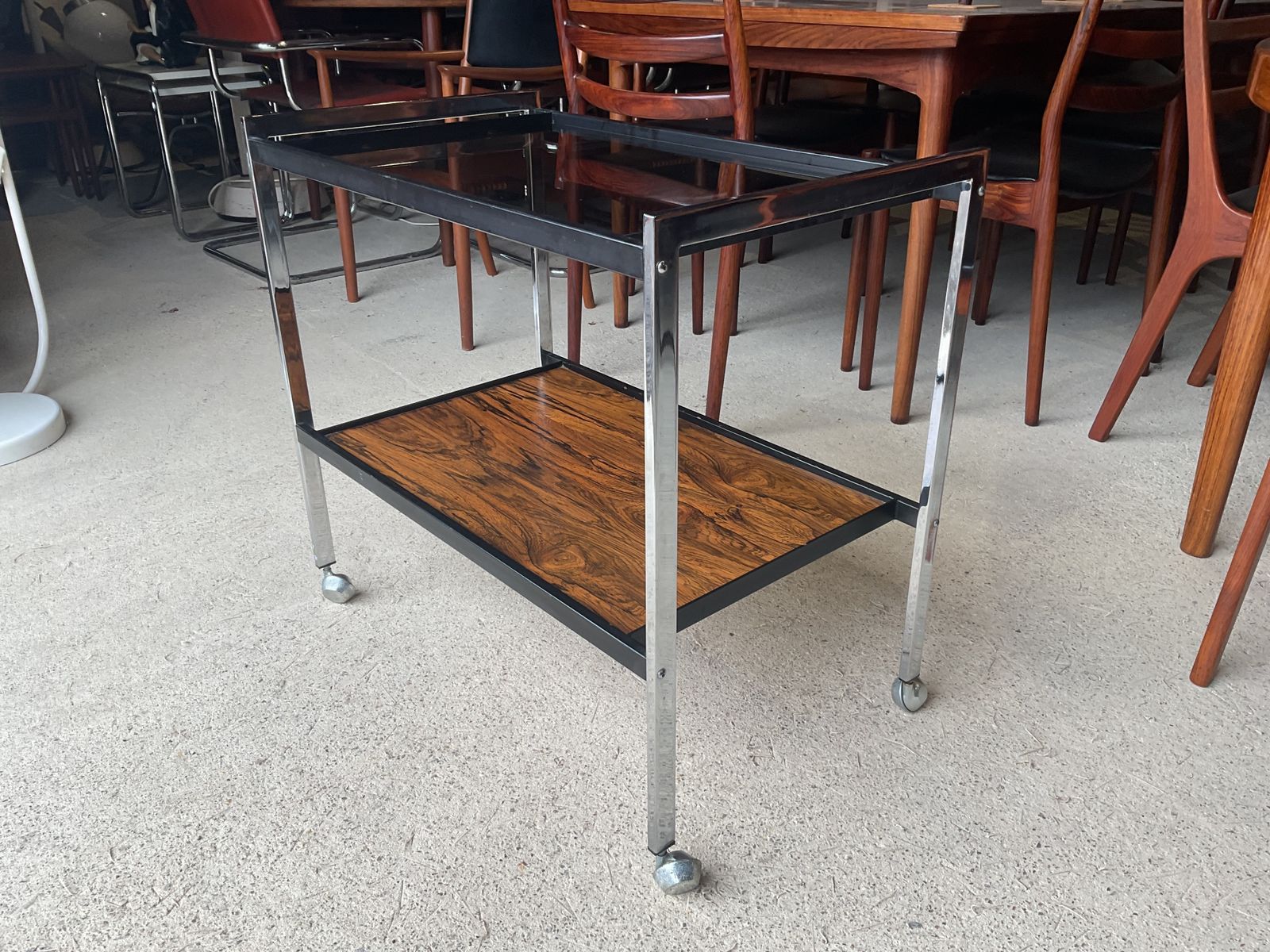 photo for sale Art Deco Drinks Trolley By Howard Miller Design Associates Mid Century, 70s
