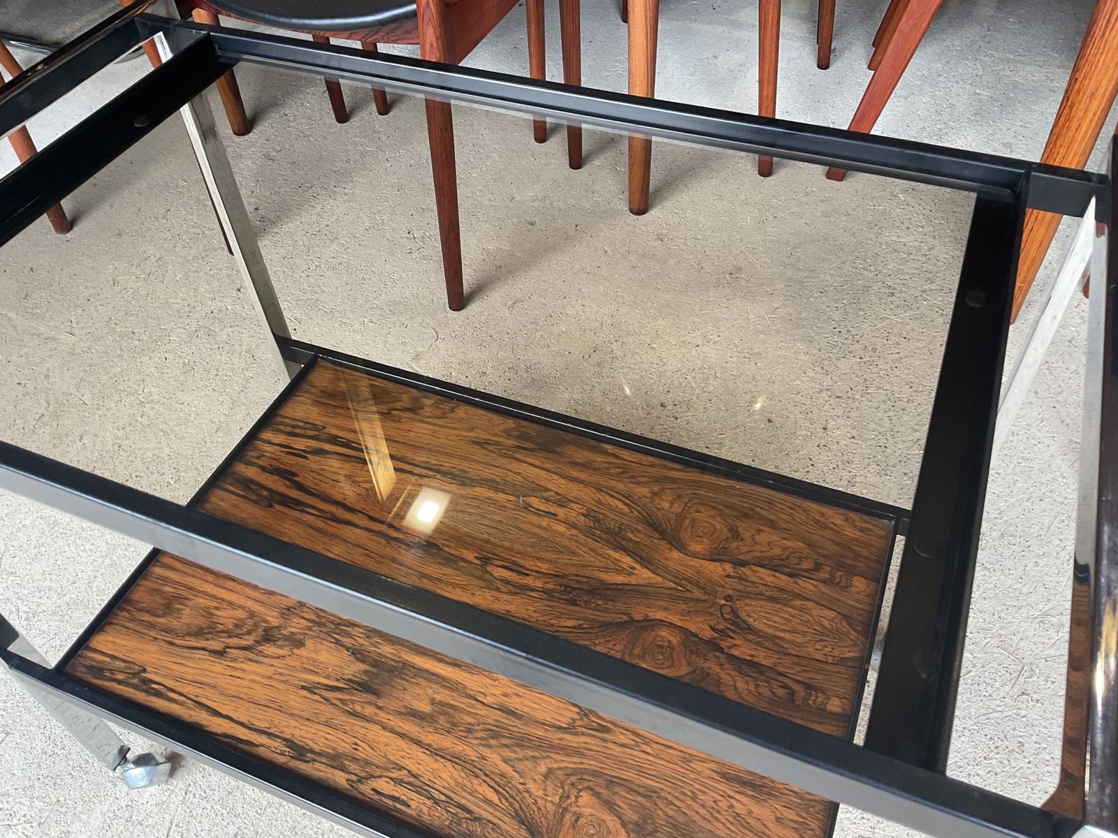 photo vinterior Art Deco Drinks Trolley By Howard Miller Design Associates Mid Century, 70s