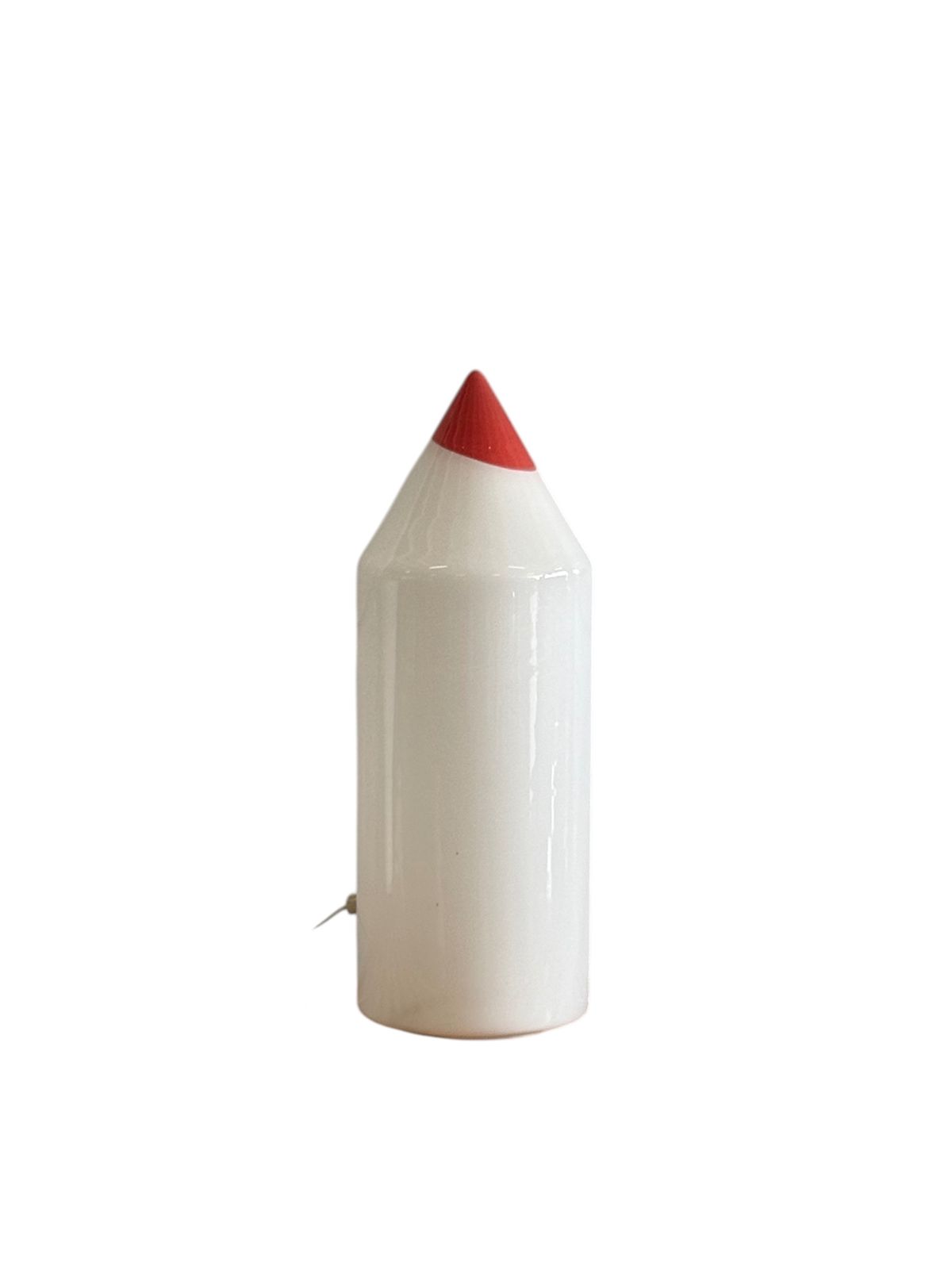 Postmodern Pencil Shape Murano Glass Table Lamp, Formia Murano Italy 1980s photo vintage