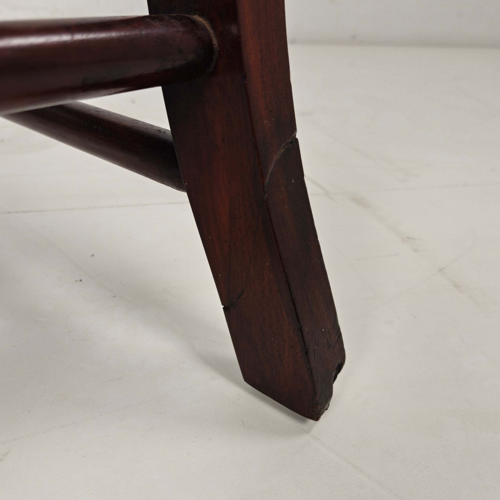Victorian English Walnut & Leather Library Desk Chair photo buy