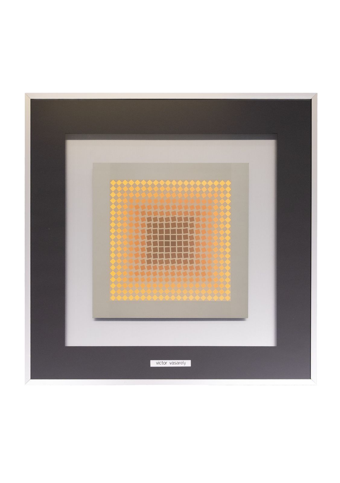 Victor Vasarely Heliogravure Print 1972 photo furniture