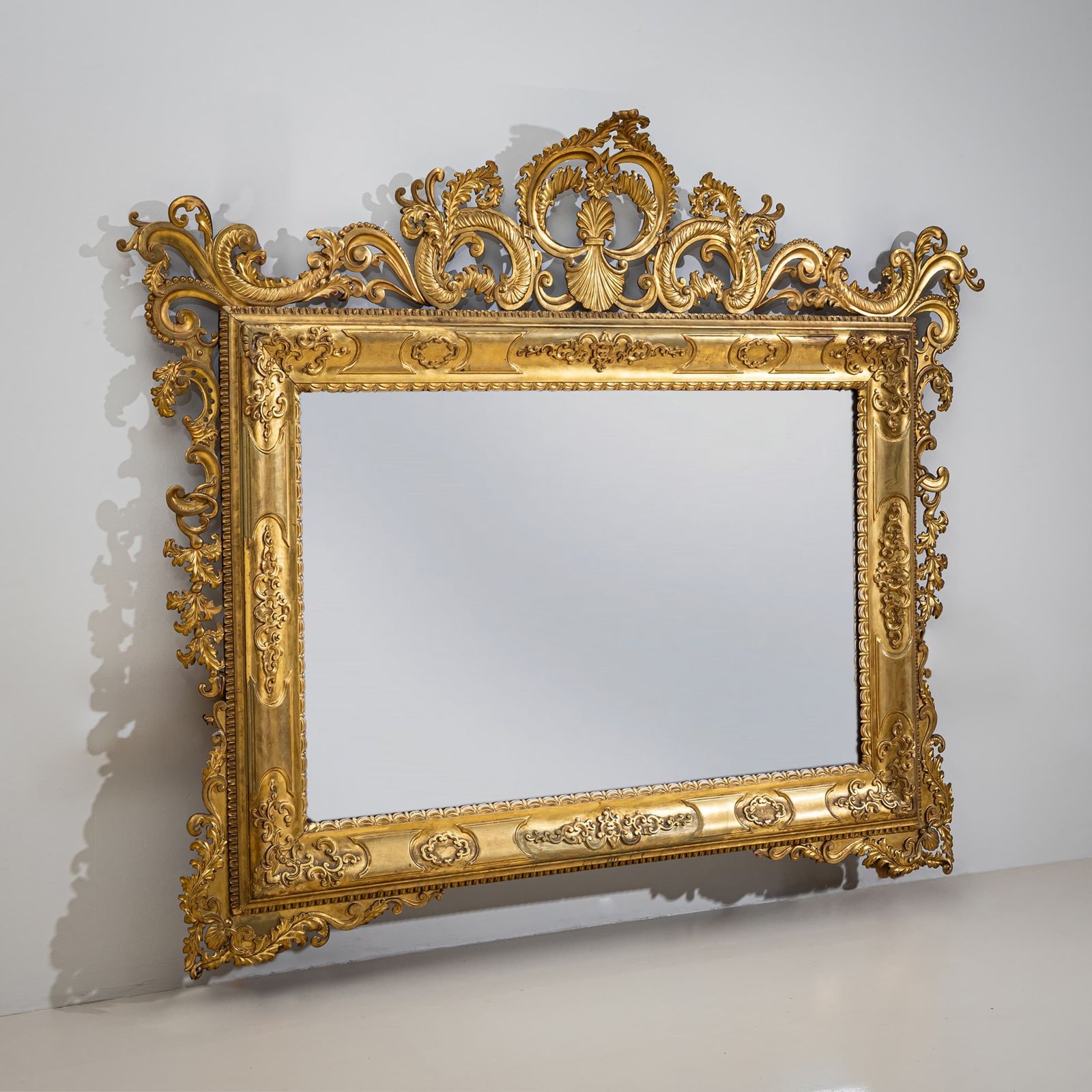Large Florentine Baroque Style Wall Mirror, Italy, Late 19th Century photo buy