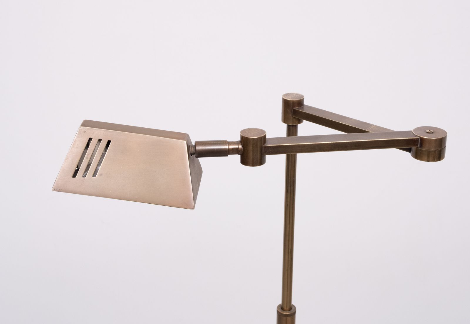 Bronzen Vloerlamp Met Zwenkarm – Halogeen, Duitsland photo vintage