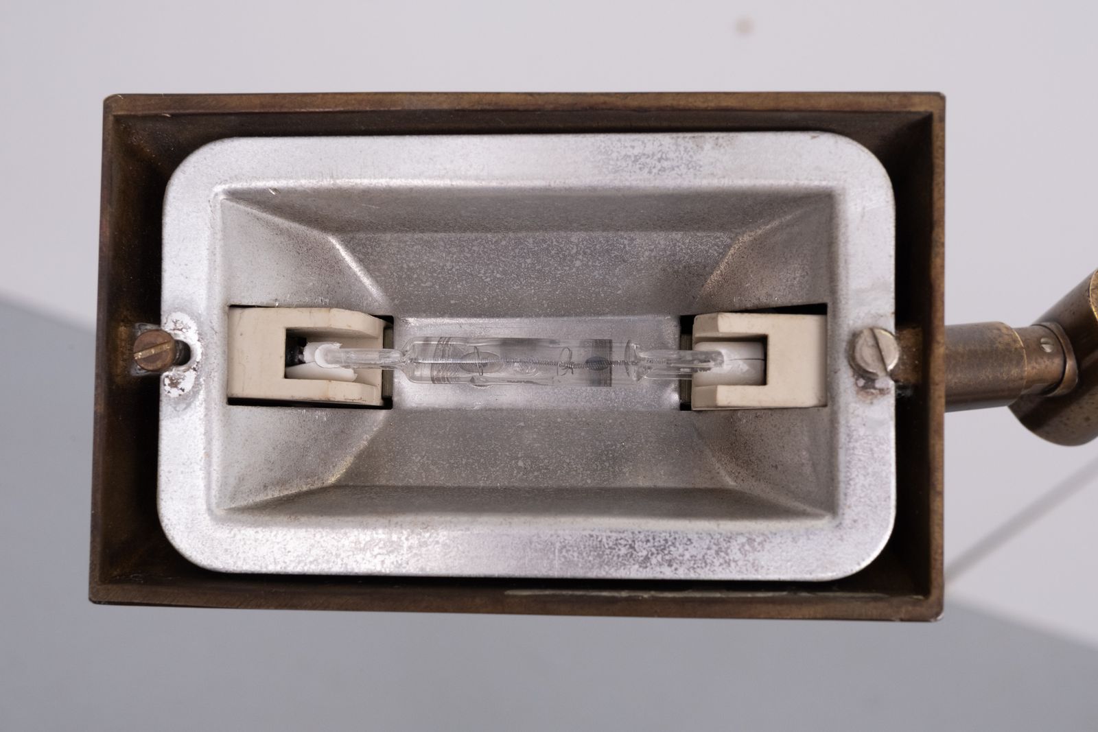 photo for sale Bronzen Vloerlamp Met Zwenkarm – Halogeen, Duitsland