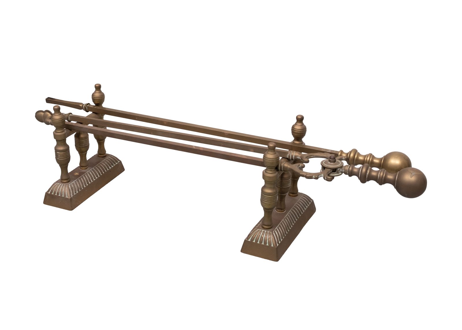 Antiek Messing Haardgereedschap 19e Eeuw photo 648.0