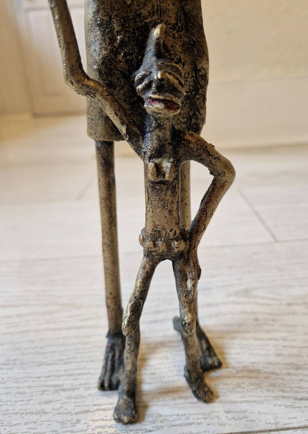 photo furniture African Bronze Tribal Art Brass Figurine