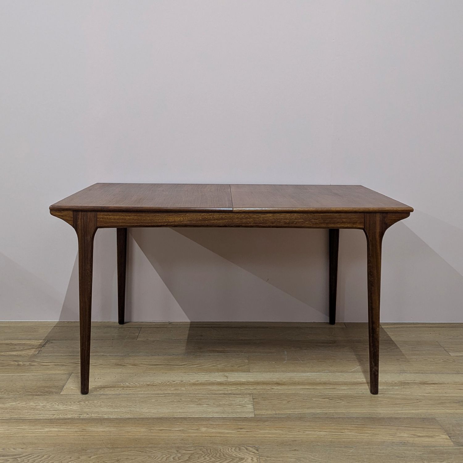 photo furniture Midcentury 1960s Rectangular Extending Teak Dining Table By McIntosh