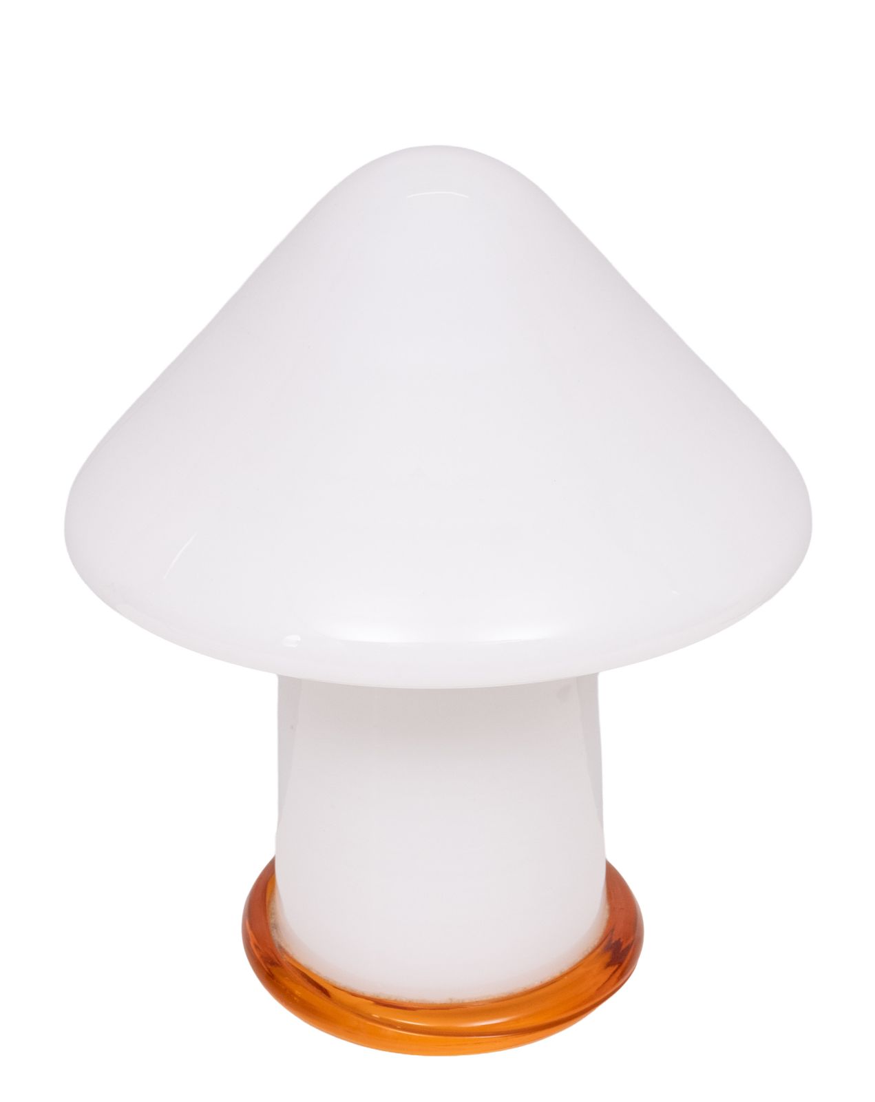 Stunning Set Murano Mushroom Table Lamps 1970s Italy photo Lighting