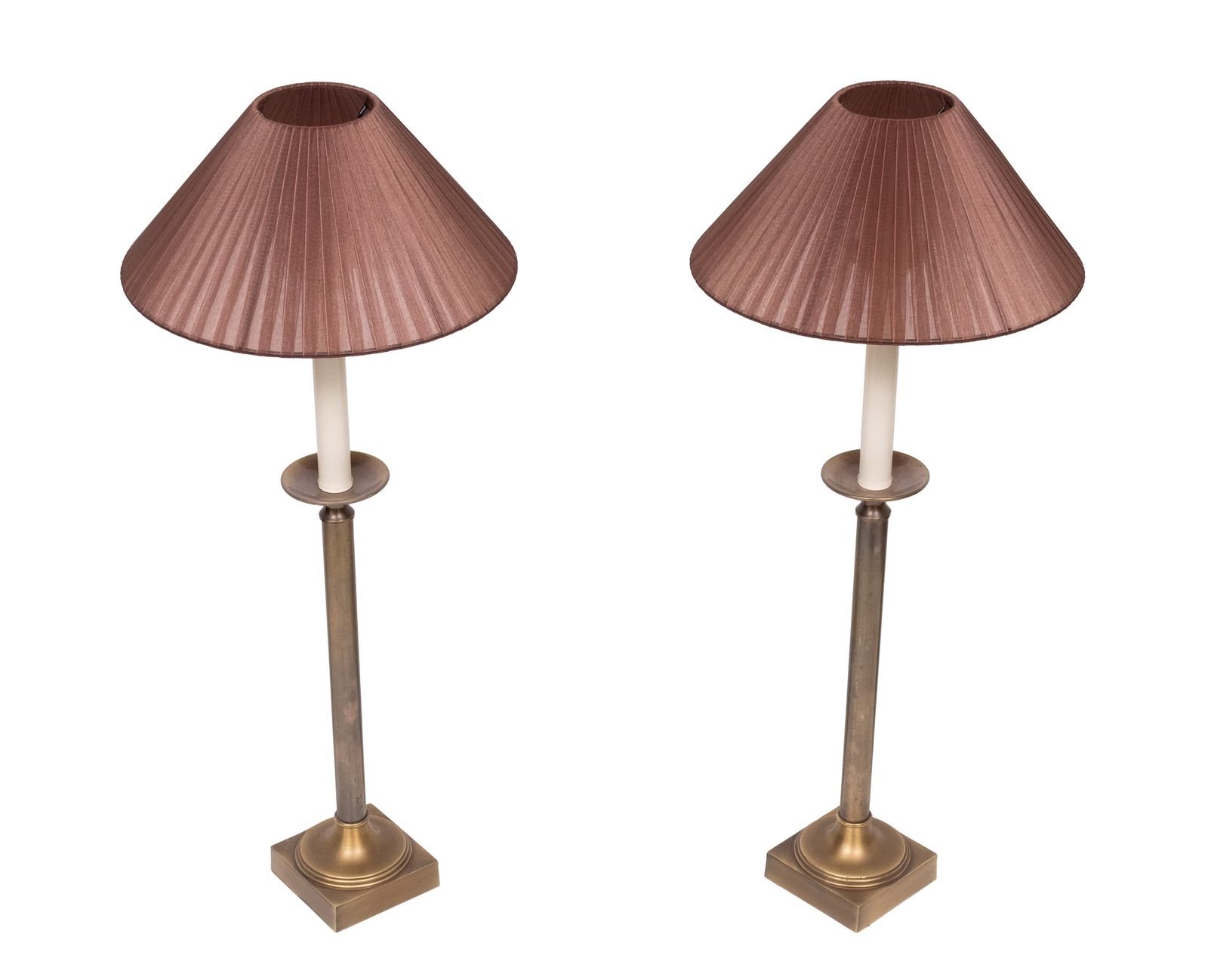 Kullmann Lampen Set Tafellampen Bronskleur Jaren 1970 Duitsland photo 777.0
