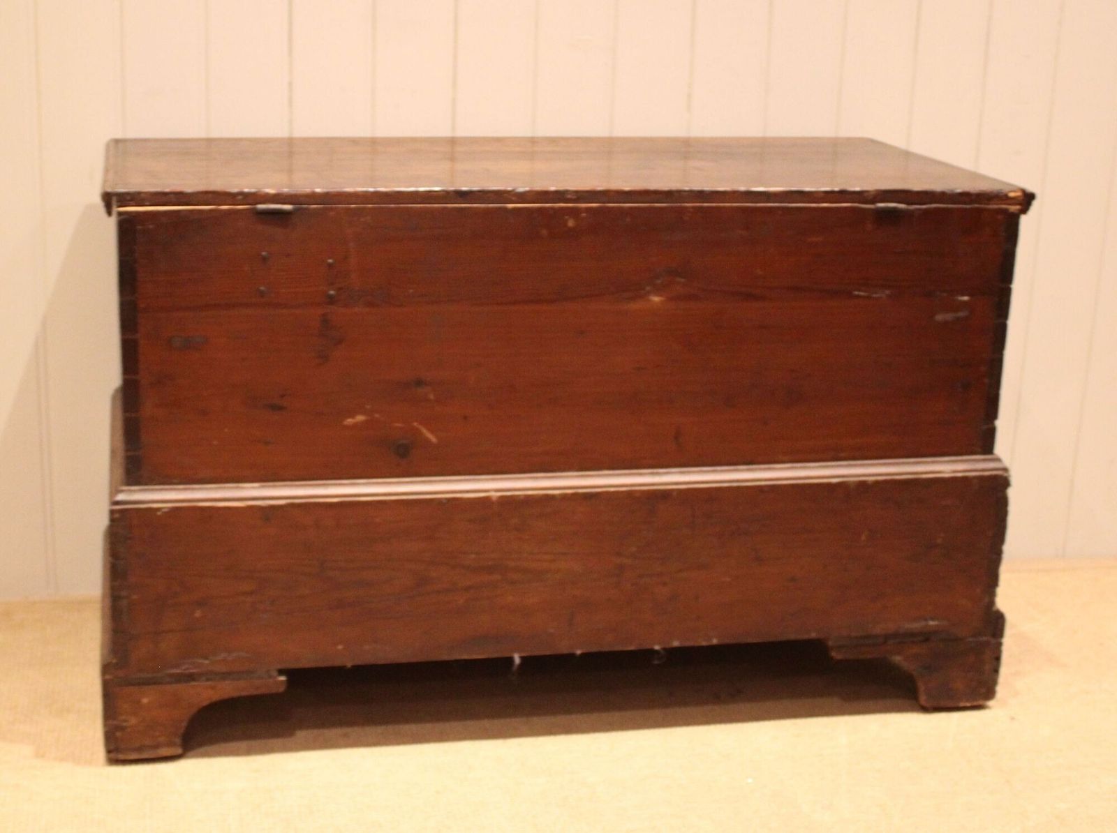 395.0 Early 19th Century Deal Wood Mule Chest photo